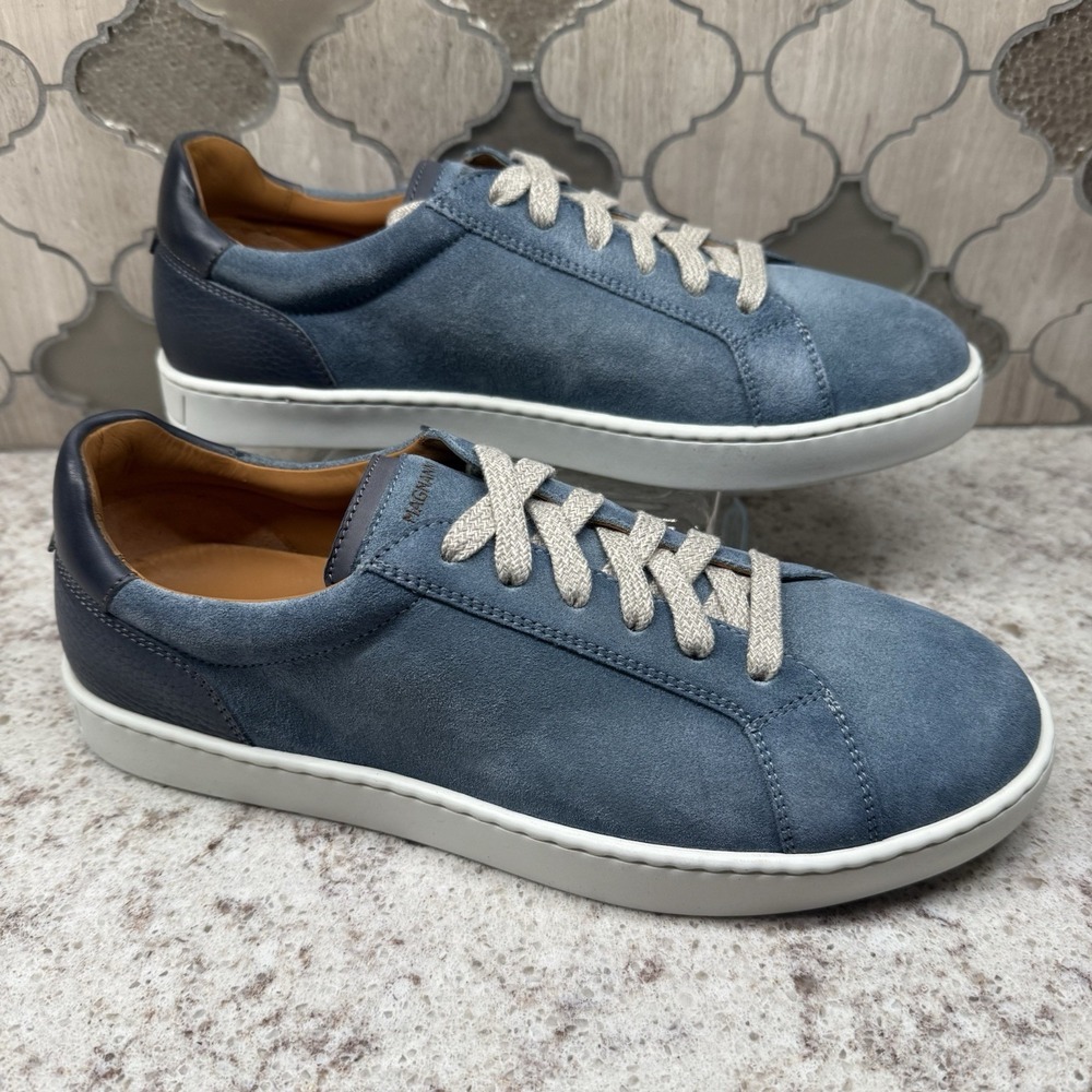 Magnanni Costa Lo Cement / Jean Suede ‎ Sneakers size 8 New Retail $375